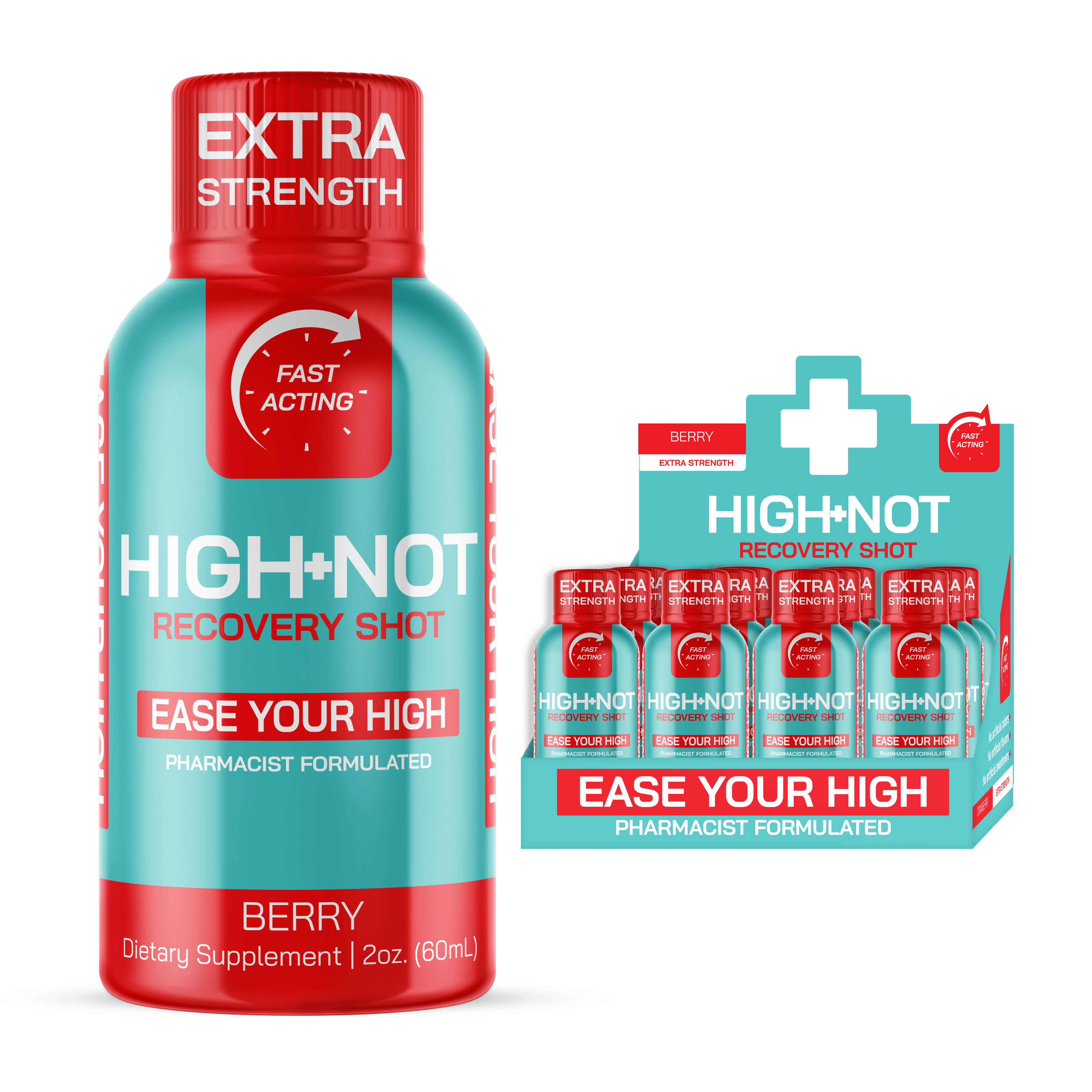12 Count - Mix Berry Flavor - Extra Strength