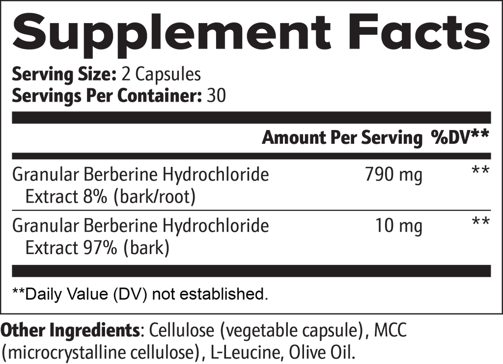 Berberine HCl Complex | Metabolic & Blood Sugar Support