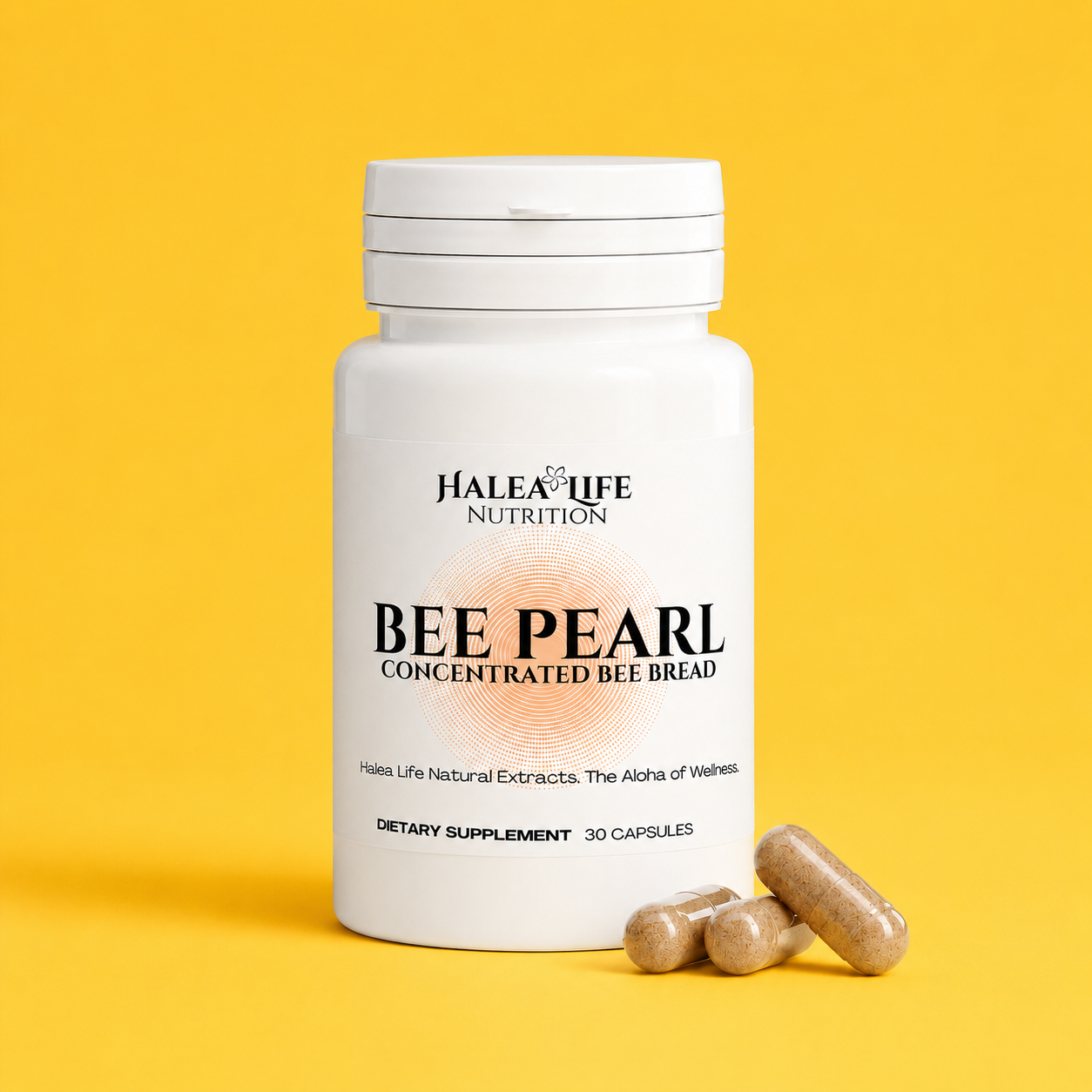 Bee Pearl Bee Bread Capsules with Vitamin C