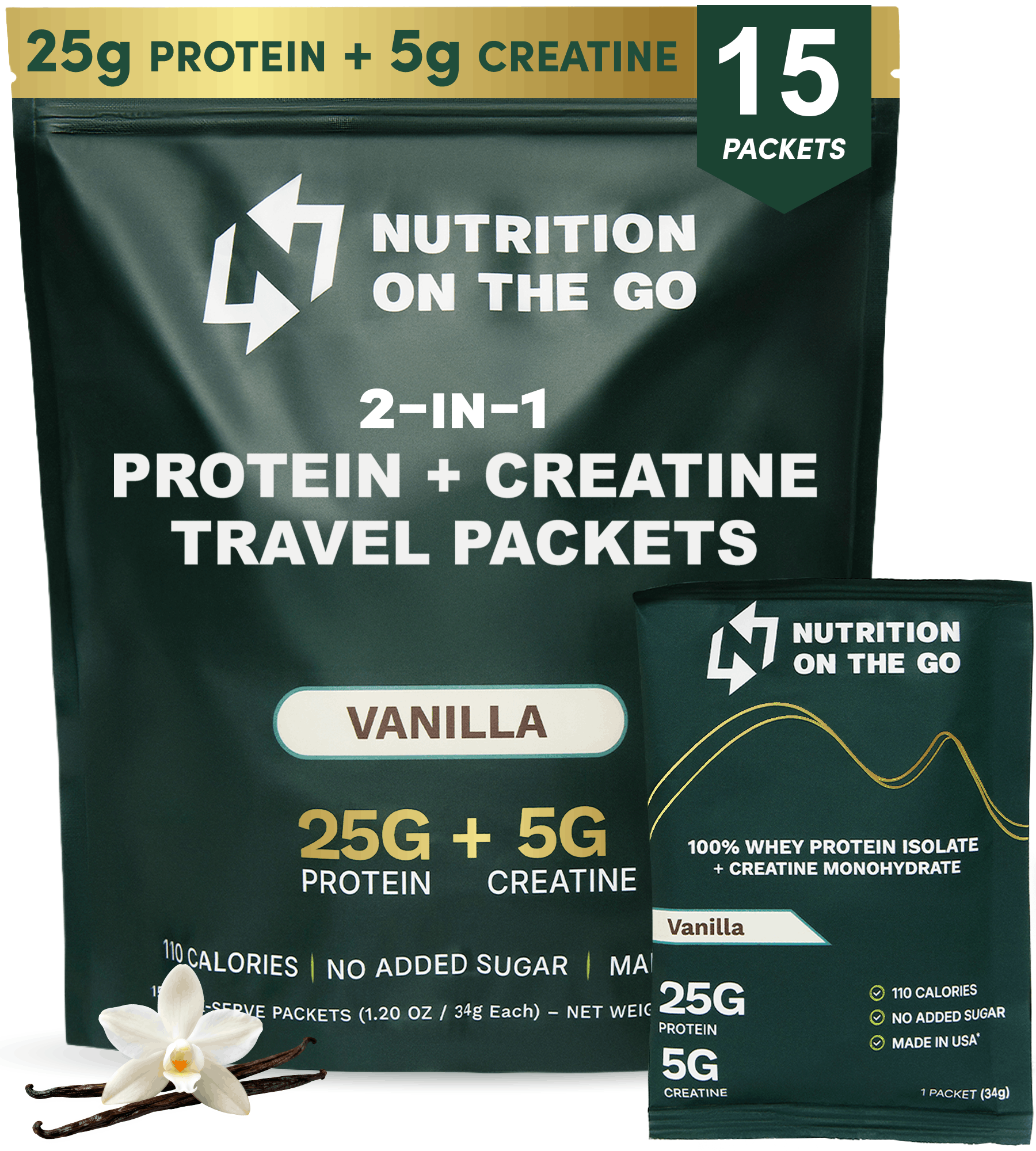 Whey Protein Isolate with Creatine | Single-Serve Packets