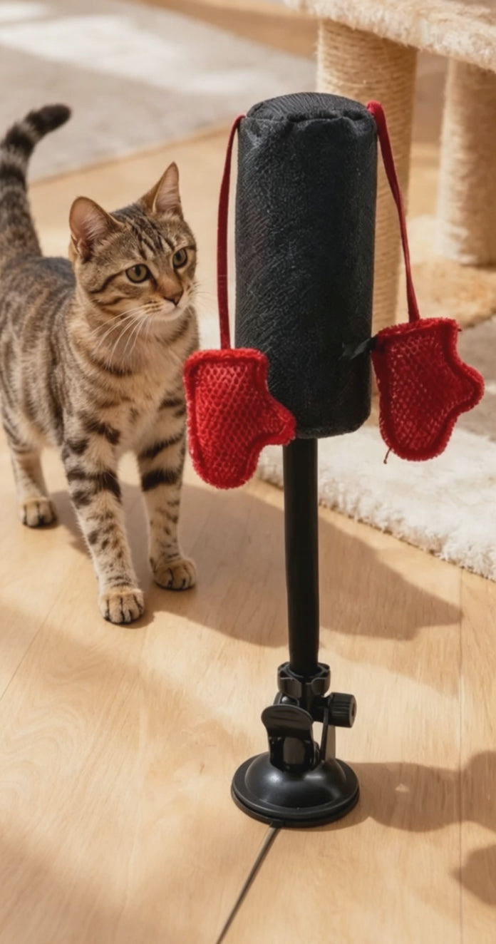 Cat Punching Bag — Let Your Cat Throw Punches !